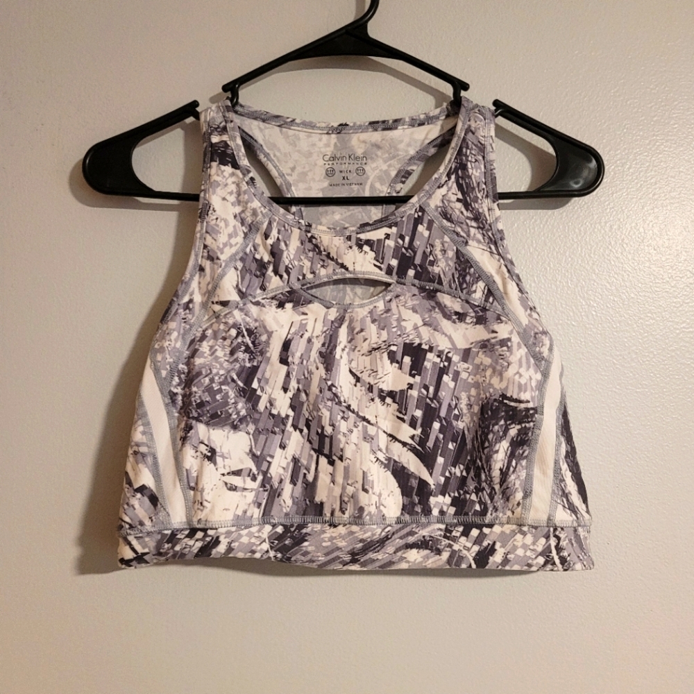 Grey Calvin Klein Sports Bra